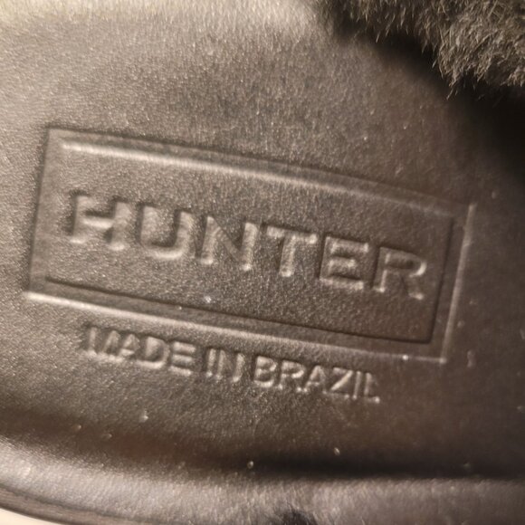 Hunter Brunson Black Leather Shearling Mule Platform Clogs Women's Size 9 - Picture 14 of 15